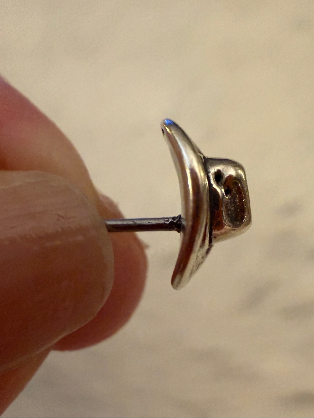 ❤️ Cowboy Cowgirl Hat Sterling Silver Western Ethnic Stud Earrings USA - Picture 7 of 14